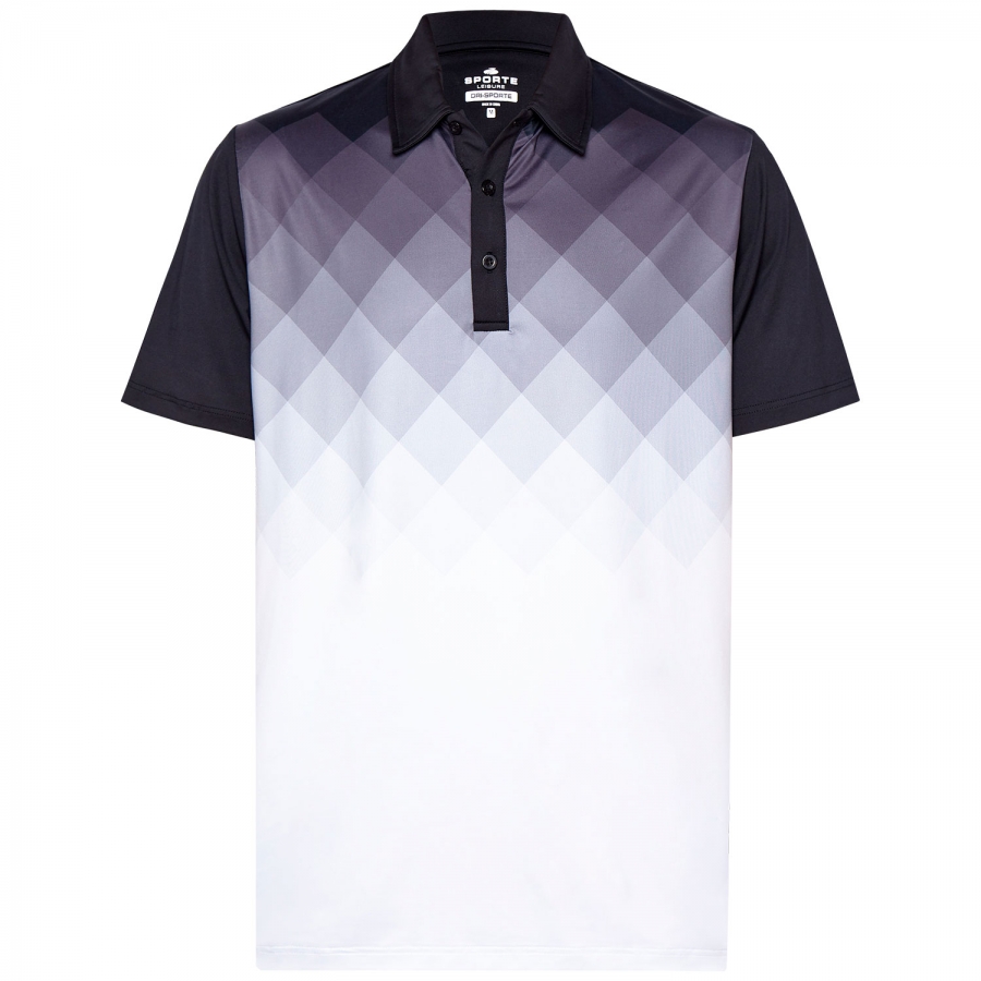 Gris Mens Polo - Topology Story