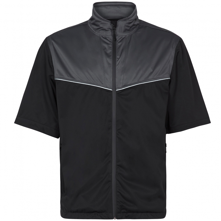 Mack Mens Jacket Short Sleeve - BLACK/CHARCOAL