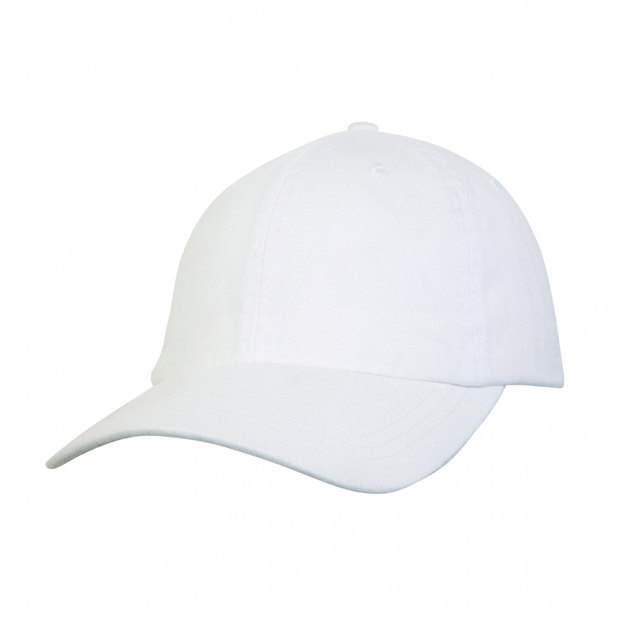 GARMENT WASHED CAP - WHITE