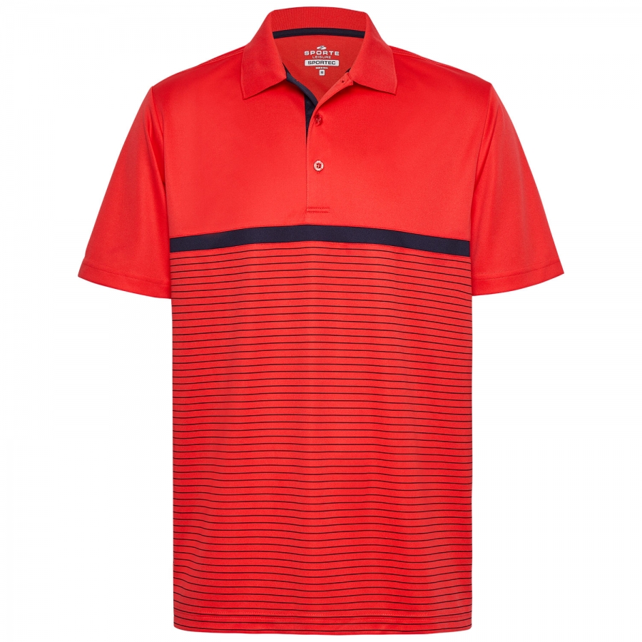 Bass mens Polo - Coral Reef Story