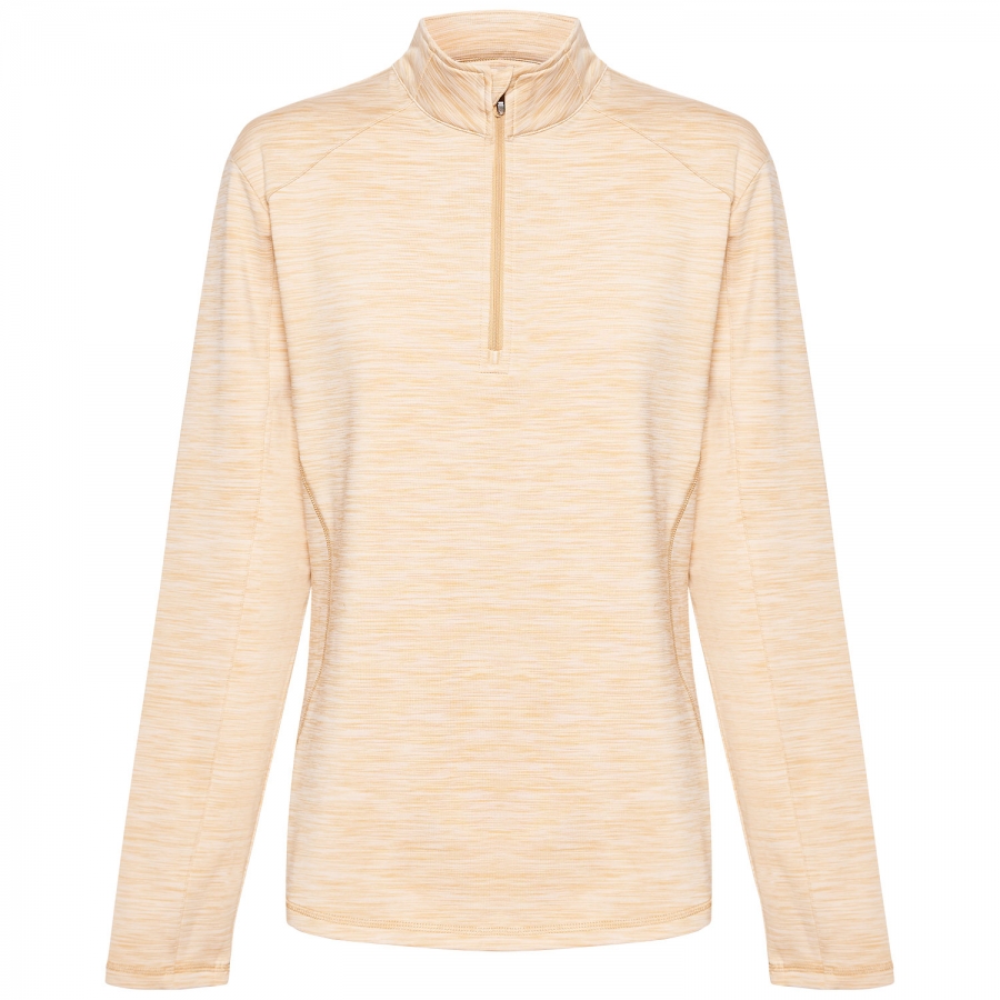 Lacy Mock Pullover - Caramel Marle