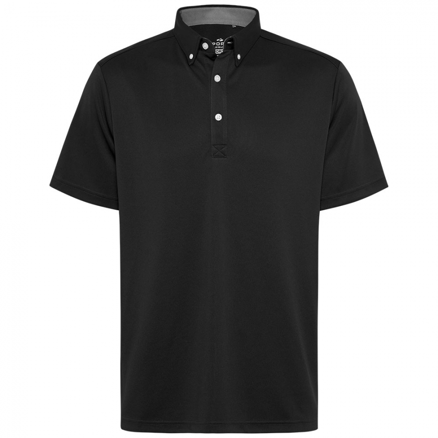 MENS GRAND DUKE POLO - BLACK / TITANIUM