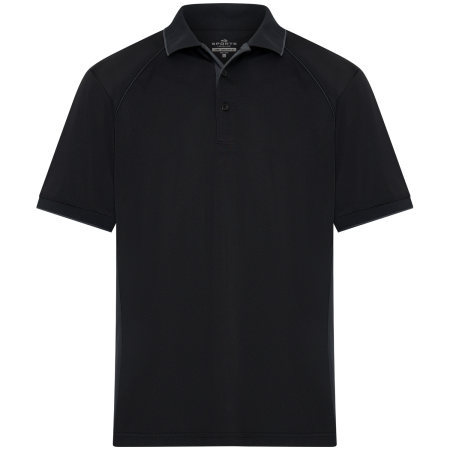 MEN'S MERGE POLO - BLACK