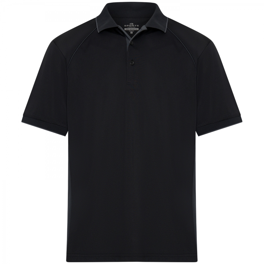 MEN'S MERGE POLO - BLACK