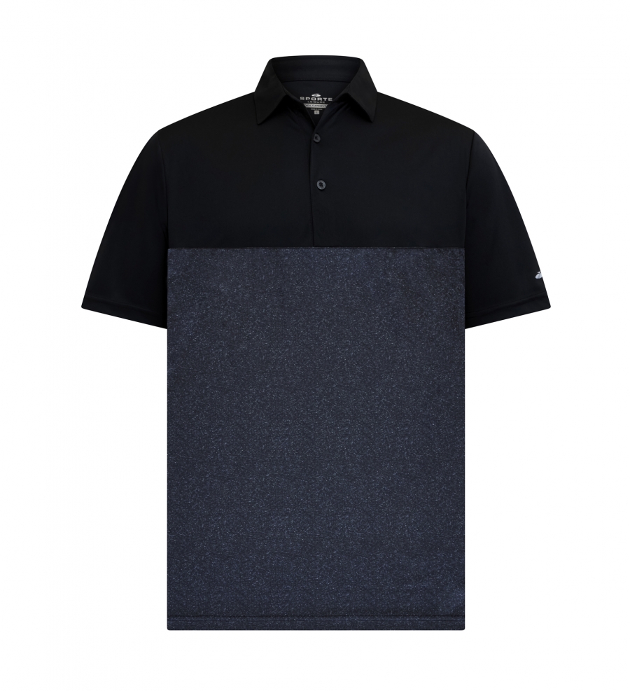 Men's Fusion Polo - BLACK/MARLE