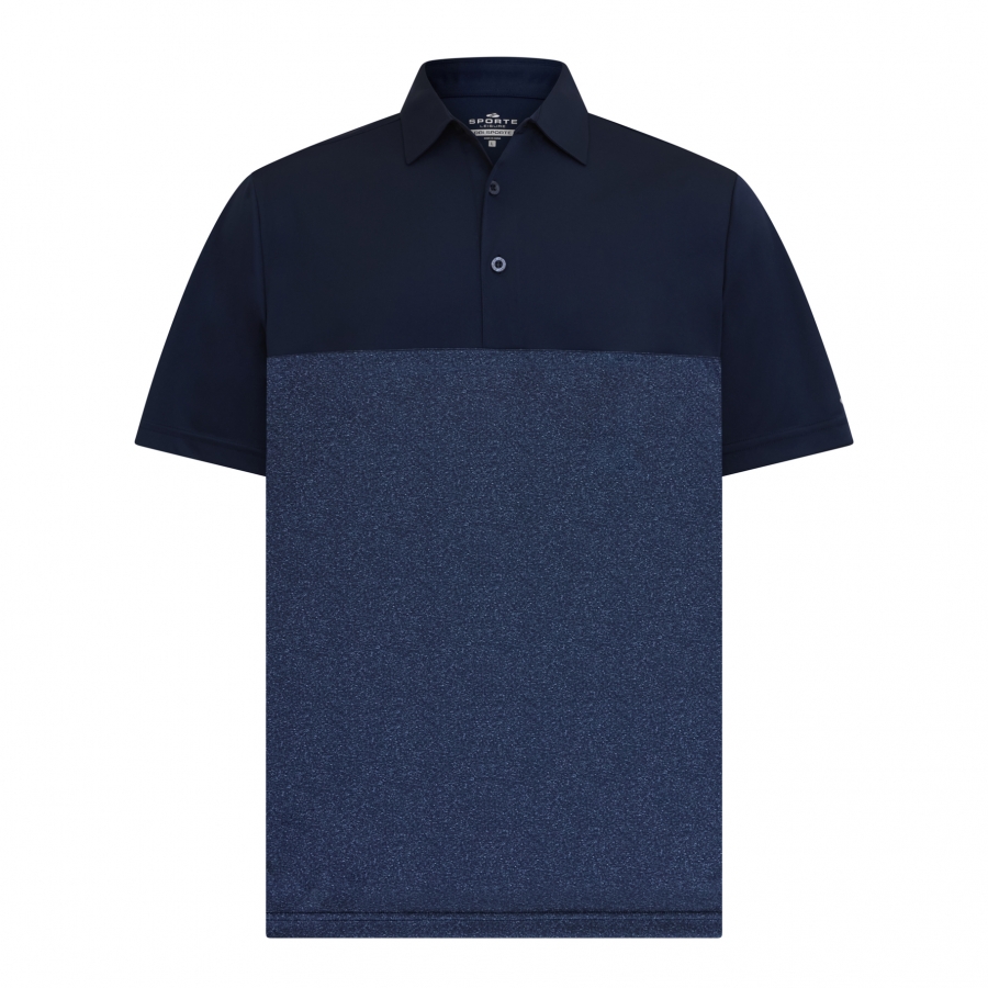Men's Fusion Polo - FRENCH NAVY/MARLE
