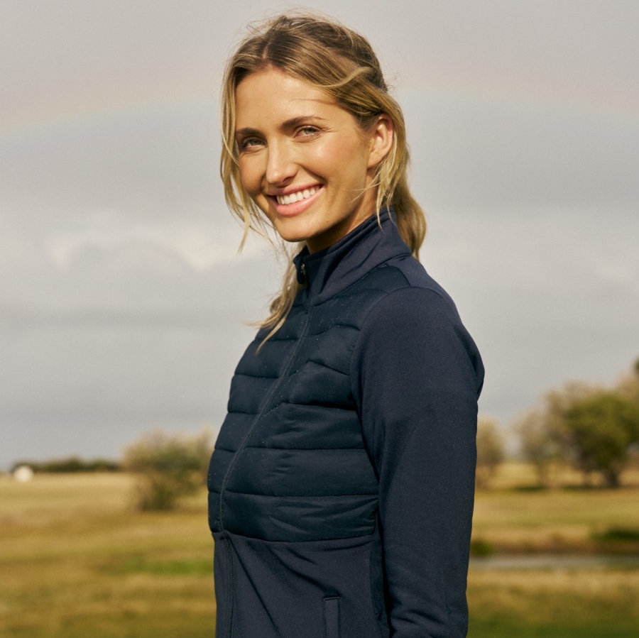 Ladies 1/2 Puff Jacket - MODEL SHOT