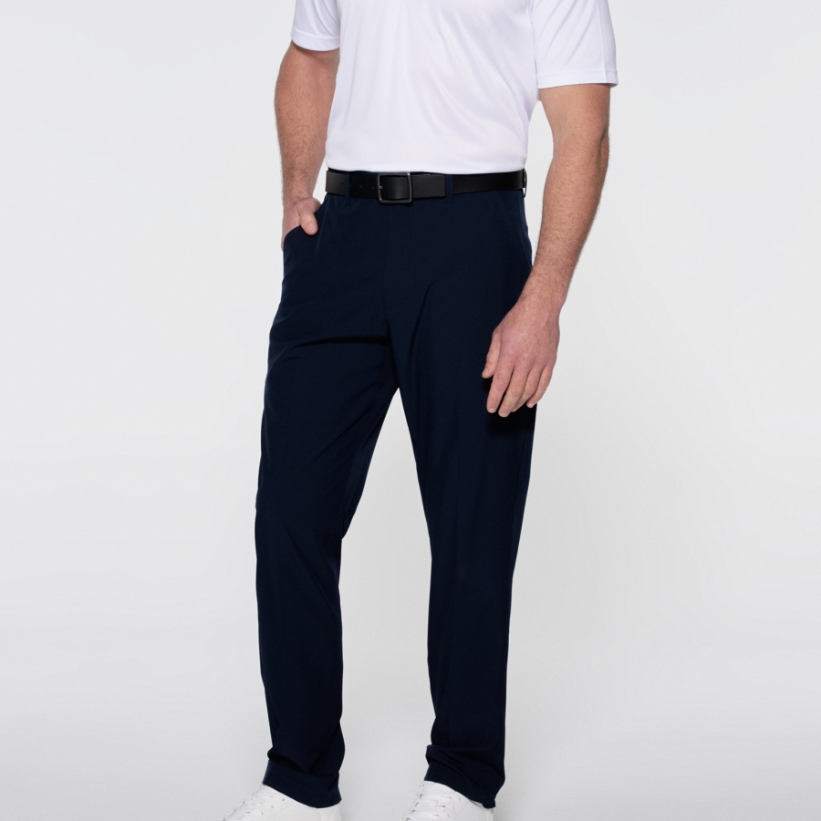 MENS PLAIN PANT WITH ADJUST WAIST - MODEL SHOT