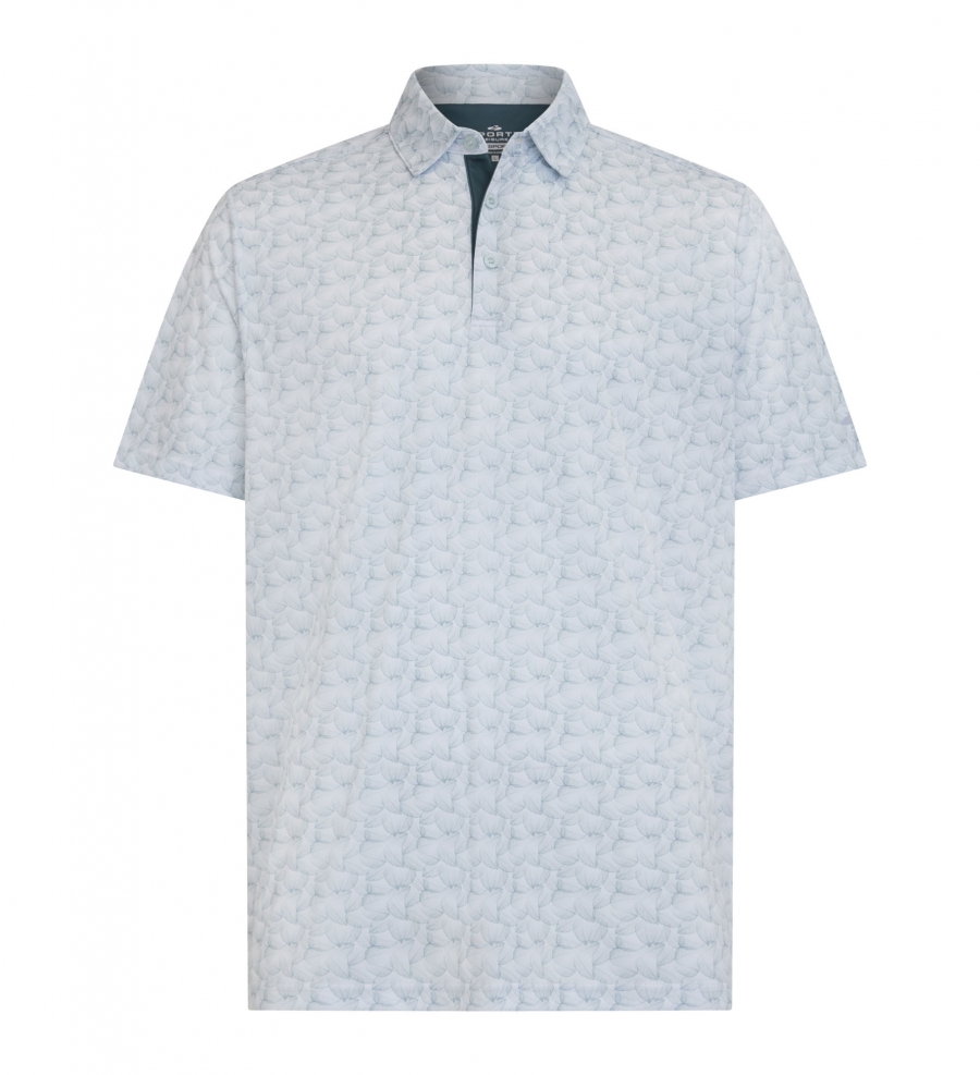 Savanna Men's SS Polo - WHITE/JUNGLE