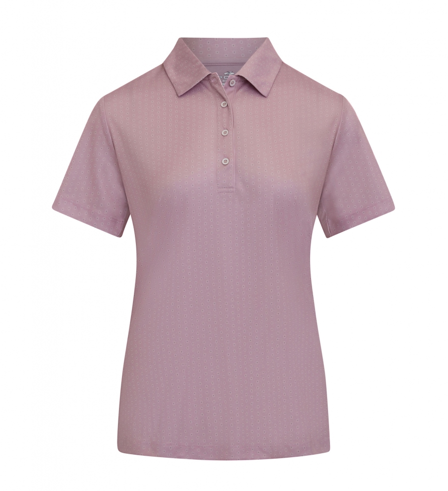 Tea Blossom Ladies SS Polo - PALE ROSE