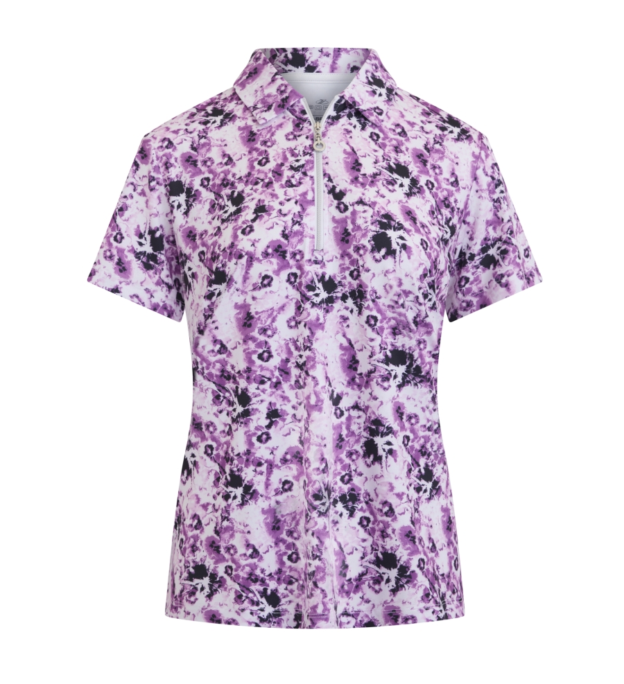 Island Bloom Ladies SS Polo - LIGHT VIOLET