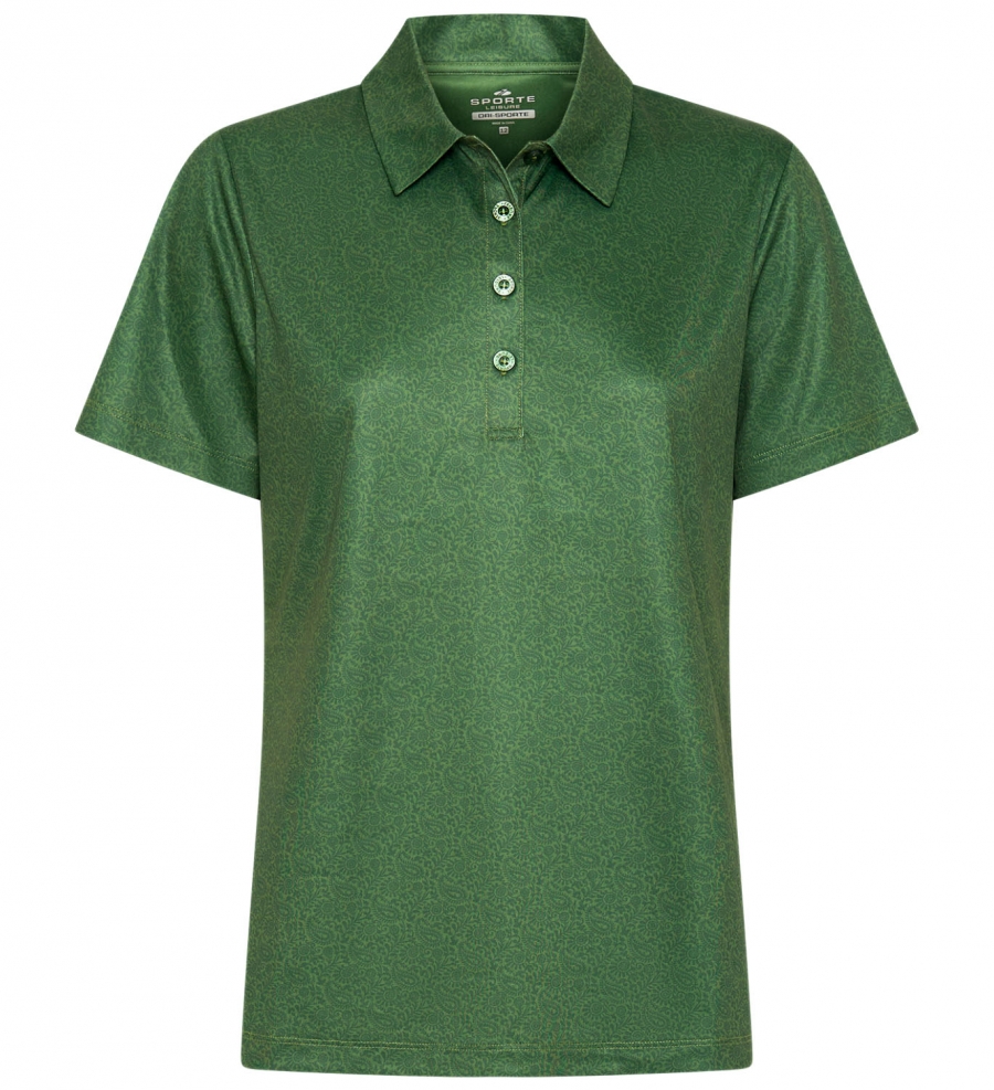 Zara Ladies SS Polo - OLIVE