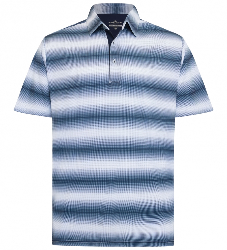 SORRENTO MENS SS POLO - NAVY/WHITE