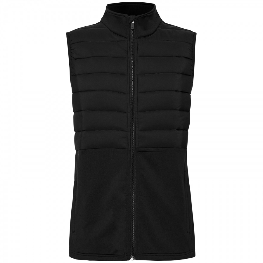 Ladies 1/2 Puff Vest - BLACK