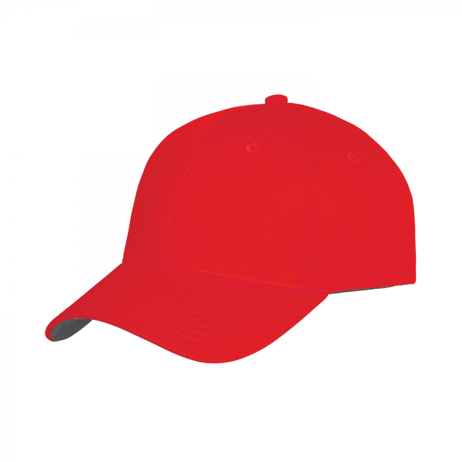 MICRO RIPSTOP CAP - RED/ CHROME