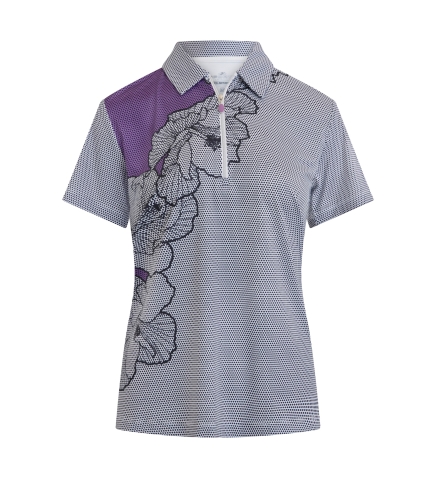 Hibiscus Glow Ladies SS Polo